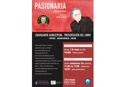 Presentación del libro PASIONARIA. BERE BIZITZA en la biblioteca de la Casa de Cultura de Muskiz (Bizkaia)