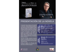 Presentación del LIBRO 346 A.C. LA HIJA DE ARISTÓTELES en Elkar Comedias de Iruñea-Pamplona