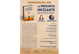 Presentación del libro LA PREGUNTA INCESANTE en la Fundación Ortega-Marañón de Madrid