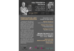 Presentación del libro UNA TRAGEDIA POLÍTICA en la Casa de Cultura Ignacio Aldecoa Kultura Etxea de Vitoria-Gazteiz