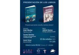 Presentación de los libros "LA LENGUA QUE NOS HABLA" y "VOCES DE MUJERES" en Librería Louise Michel de Bilbao