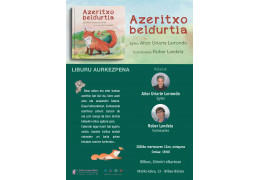 Presentación del cuento infantil ilustrado "AZERITXO BELDURTIA" en Xirimiri Elkartea de Bilbao