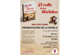 Presentación del libro "EL VALLE DE LAS LIBÉLULAS" en el Complejo Cultural Las Claras de Plasencia (Cáceres)