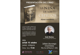 Presentación del libro "LA NIÑA DE LOS CEPILLOS" en la Biblioteca Municipal de Zalla (Bizkaia)