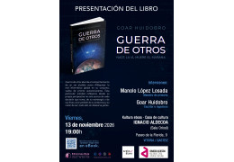 Presentación del libro "GUERRA DE OTROS" en la Casa de Cultura Ignacio Aldecoa Kultura Etxea de Vitoria-Gazteiz