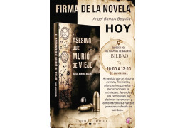 FIRMA DE EJEMPLARES DEL LIBRO "EL ASESINO QUE MURIÓ DE VIEJO" EN EL KIOSCO DE PRENSA DEL HOSPITAL DE BASURTO DE BILBAO