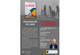 Presentación del LIBRO A CIEGAS en La Librería de Deusto