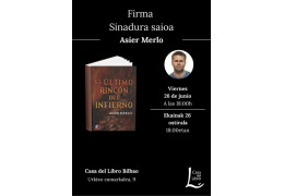 FIRMA DE EJEMPLARES DEL LIBRO "EL ÚLTIMO RINCÓN DEL INFIERNO" EN CASA DEL LIBRO DE BILBAO